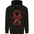 Wear Red For My Girlfriend Stroke Awareness Mens 80% Cotton Hoodie Black