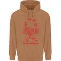 Wear Red For My Girlfriend Stroke Awareness Mens 80% Cotton Hoodie Caramel Latte
