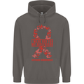Wear Red For My Girlfriend Stroke Awareness Mens 80% Cotton Hoodie Charcoal