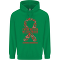 Wear Red For My Girlfriend Stroke Awareness Mens 80% Cotton Hoodie Irish Green