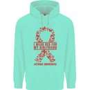 Wear Red For My Girlfriend Stroke Awareness Mens 80% Cotton Hoodie Peppermint