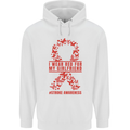 Wear Red For My Girlfriend Stroke Awareness Mens 80% Cotton Hoodie White