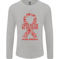 Wear Red For My Girlfriend Stroke Awareness Mens Long Sleeve T-Shirt Sports Grey