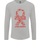 Wear Red For My Girlfriend Stroke Awareness Mens Long Sleeve T-Shirt Sports Grey