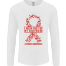 Wear Red For My Girlfriend Stroke Awareness Mens Long Sleeve T-Shirt White