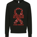 Wear Red For My Girlfriend Stroke Awareness Mens Sweatshirt Jumper Black