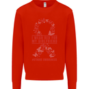 Wear Red For My Girlfriend Stroke Awareness Mens Sweatshirt Jumper Bright Red