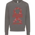 Wear Red For My Girlfriend Stroke Awareness Mens Sweatshirt Jumper Charcoal