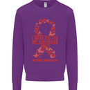 Wear Red For My Girlfriend Stroke Awareness Mens Sweatshirt Jumper Purple