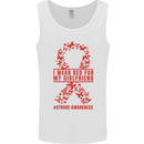 Wear Red For My Girlfriend Stroke Awareness Mens Vest Tank Top White