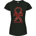Wear Red For My Girlfriend Stroke Awareness Womens Petite Cut T-Shirt Black