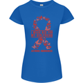 Wear Red For My Girlfriend Stroke Awareness Womens Petite Cut T-Shirt Royal Blue