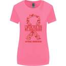 Wear Red For My Girlfriend Stroke Awareness Womens Wider Cut T-Shirt Azalea