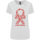 Wear Red For My Girlfriend Stroke Awareness Womens Wider Cut T-Shirt White