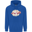 Weed Creation Funny Cannabis Drug Culture Childrens Kids Hoodie Royal Blue