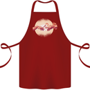 Weed Creation Funny Cannabis Drug Culture Cotton Apron 100% Organic Maroon
