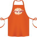 Weed Creation Funny Cannabis Drug Culture Cotton Apron 100% Organic Orange