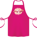 Weed Creation Funny Cannabis Drug Culture Cotton Apron 100% Organic Pink