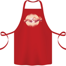 Weed Creation Funny Cannabis Drug Culture Cotton Apron 100% Organic Red