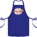 Weed Creation Funny Cannabis Drug Culture Cotton Apron 100% Organic Royal Blue