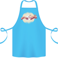 Weed Creation Funny Cannabis Drug Culture Cotton Apron 100% Organic Turquoise