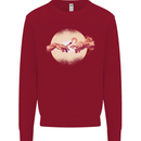 Weed Creation Funny Cannabis Drug Culture Kids Sweatshirt Jumper Red