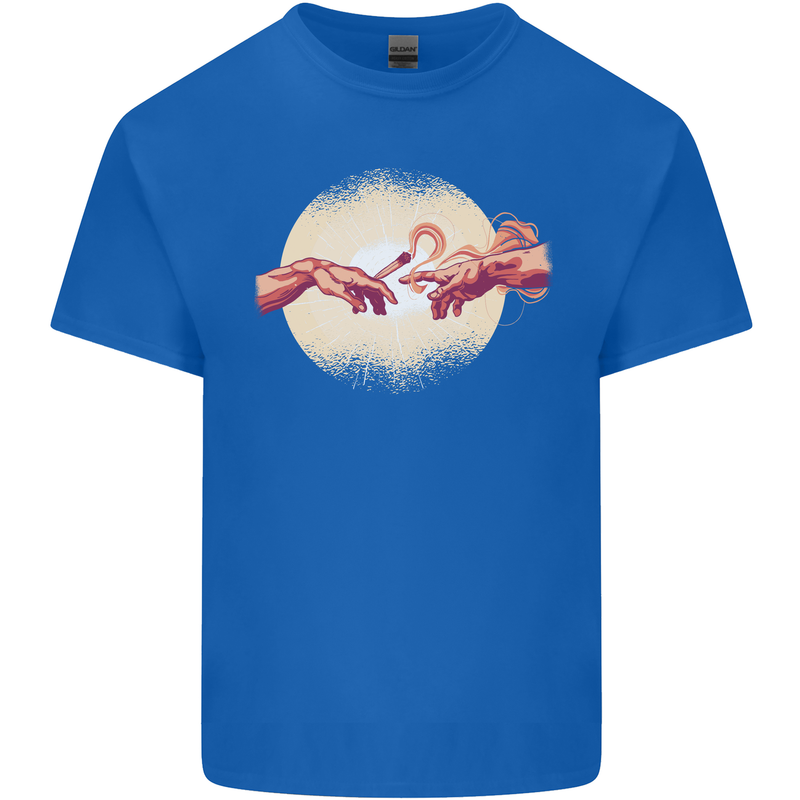 Weed Creation Funny Cannabis Drug Culture Kids T-Shirt Childrens Royal Blue