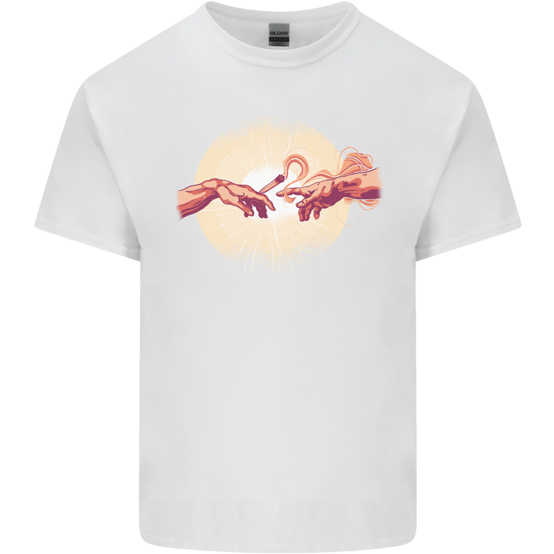 Weed Creation Funny Cannabis Drug Culture Kids T-Shirt Childrens White