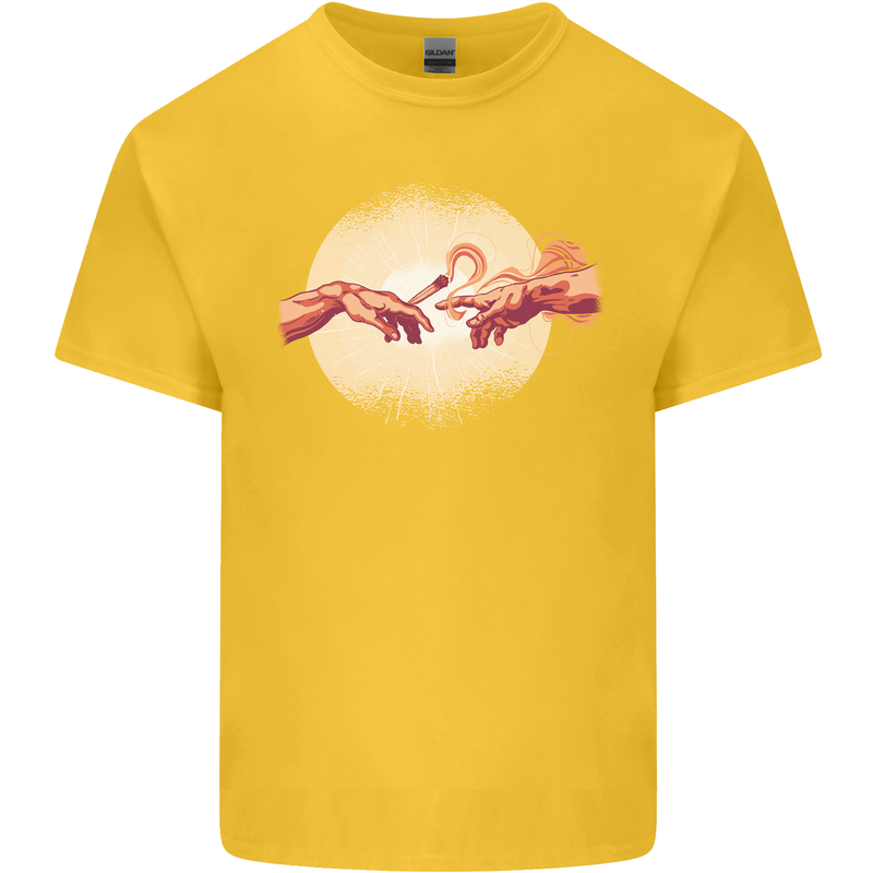 Weed Creation Funny Cannabis Drug Culture Kids T-Shirt Childrens Yellow