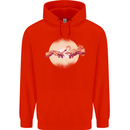 Weed Creation Funny Cannabis Drug Culture Mens 80% Cotton Hoodie Bright Red