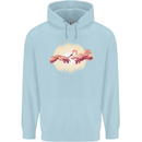 Weed Creation Funny Cannabis Drug Culture Mens 80% Cotton Hoodie Light Blue