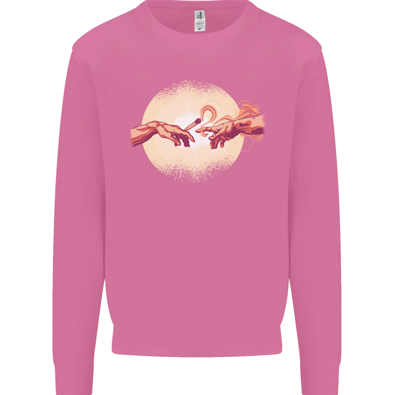 Weed Creation Funny Cannabis Drug Culture Mens Sweatshirt Jumper Azalea