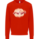 Weed Creation Funny Cannabis Drug Culture Mens Sweatshirt Jumper Bright Red