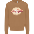Weed Creation Funny Cannabis Drug Culture Mens Sweatshirt Jumper Caramel Latte