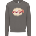 Weed Creation Funny Cannabis Drug Culture Mens Sweatshirt Jumper Charcoal