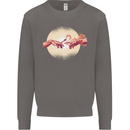 Weed Creation Funny Cannabis Drug Culture Mens Sweatshirt Jumper Charcoal