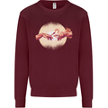 Weed Creation Funny Cannabis Drug Culture Mens Sweatshirt Jumper Maroon