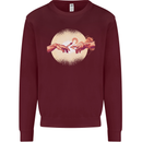 Weed Creation Funny Cannabis Drug Culture Mens Sweatshirt Jumper Maroon