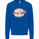 Weed Creation Funny Cannabis Drug Culture Mens Sweatshirt Jumper Royal Blue