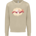 Weed Creation Funny Cannabis Drug Culture Mens Sweatshirt Jumper Sand