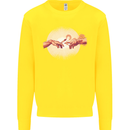 Weed Creation Funny Cannabis Drug Culture Mens Sweatshirt Jumper Yellow