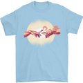 Weed Creation Funny Cannabis Drug Culture Mens T-Shirt 100% Cotton Light Blue