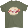 Weed Creation Funny Cannabis Drug Culture Mens T-Shirt 100% Cotton Military Green