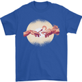 Weed Creation Funny Cannabis Drug Culture Mens T-Shirt 100% Cotton Royal Blue