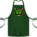 Weed Enjoy Every Day Cannabis Drugs Bong Cotton Apron 100% Organic Forest Green