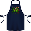 Weed Enjoy Every Day Cannabis Drugs Bong Cotton Apron 100% Organic Navy Blue