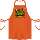 Weed Enjoy Every Day Cannabis Drugs Bong Cotton Apron 100% Organic Orange