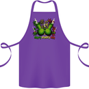 Weed Enjoy Every Day Cannabis Drugs Bong Cotton Apron 100% Organic Purple