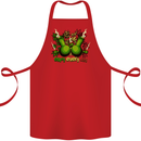 Weed Enjoy Every Day Cannabis Drugs Bong Cotton Apron 100% Organic Red