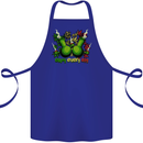 Weed Enjoy Every Day Cannabis Drugs Bong Cotton Apron 100% Organic Royal Blue